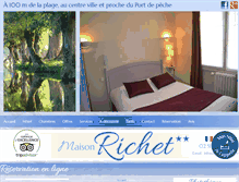 Tablet Screenshot of hotelsablesdolonne.com